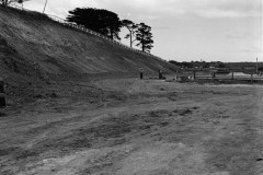 The earthworks for the railway line near Battery point.