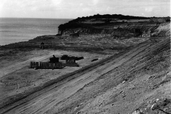 Site preparation for the new crushing plant at Cape Grant quarry.