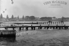 Working on a jetty prior to the building of the port.