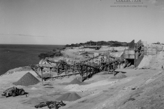 The crusher at Cape Grant quarry.note the different grades of stone.