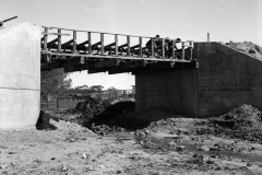 A bridge under construction.