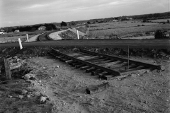 Start of the railway line to the port area.