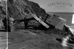The Harman bogged on the edge of the cliff.