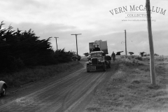 The Harman arriving to work in Blacknose quarry.