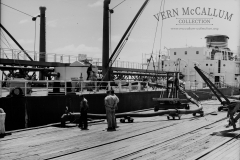 Unloading oil at Portland